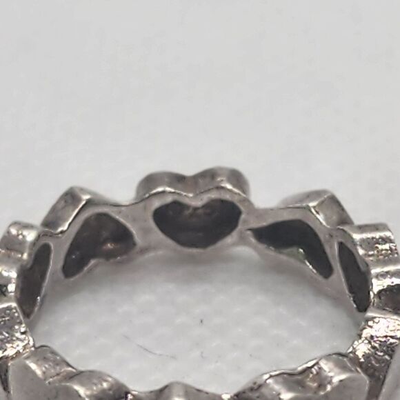 Sterling Silver Hearts Ring (6) - Picture 5 of 6